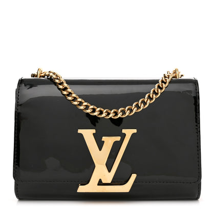 Louis Vuitton Patent Chain Louise MM Black 1 of 9