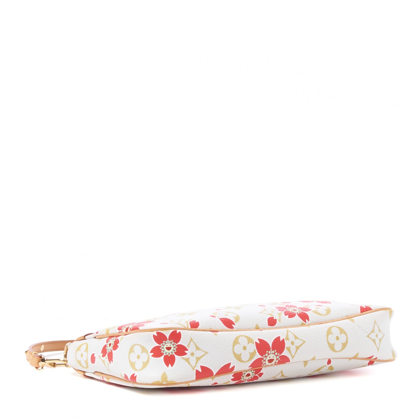 Monogram Cherry Blossom Pochette Accessories Red