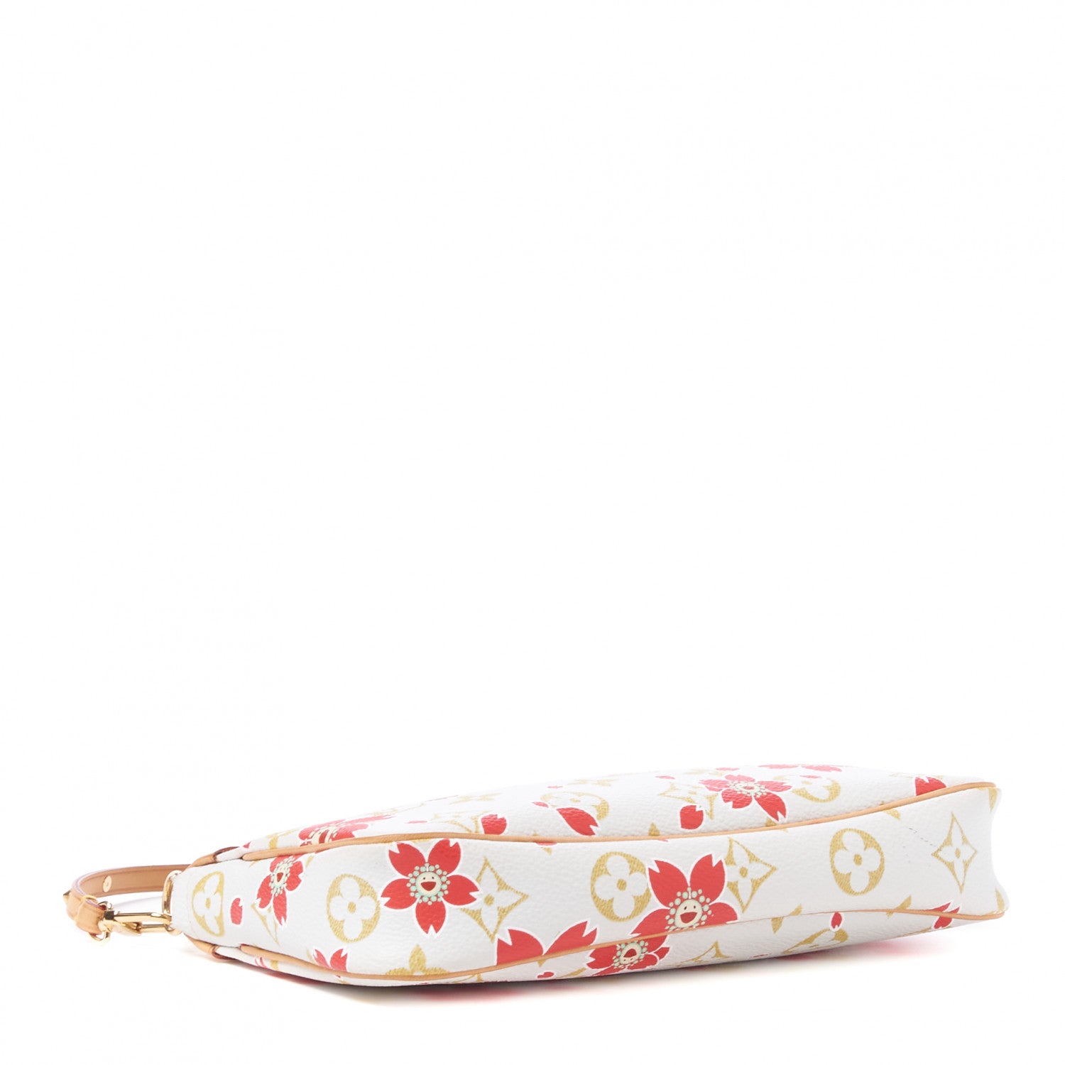 Louis Vuitton Monogram Cherry Blossom Pochette Accessories Red 4 of 8