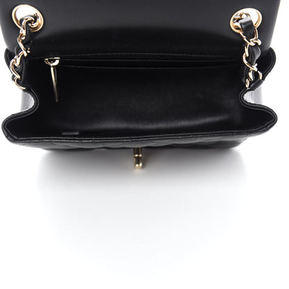 Chanel Lambskin Quilted Mini Square Flap Black 5 of 11