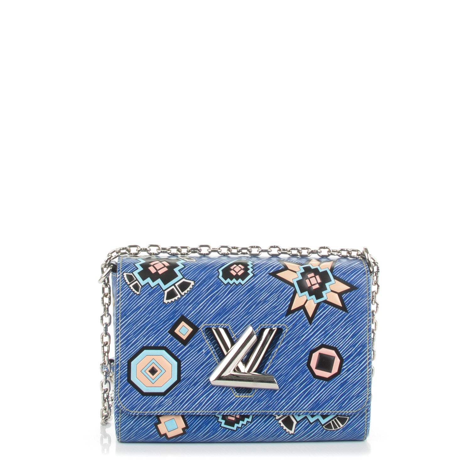 Louis Vuitton Epi Azteque Twist Shoulder Bag MM Denim Light 1 of 7