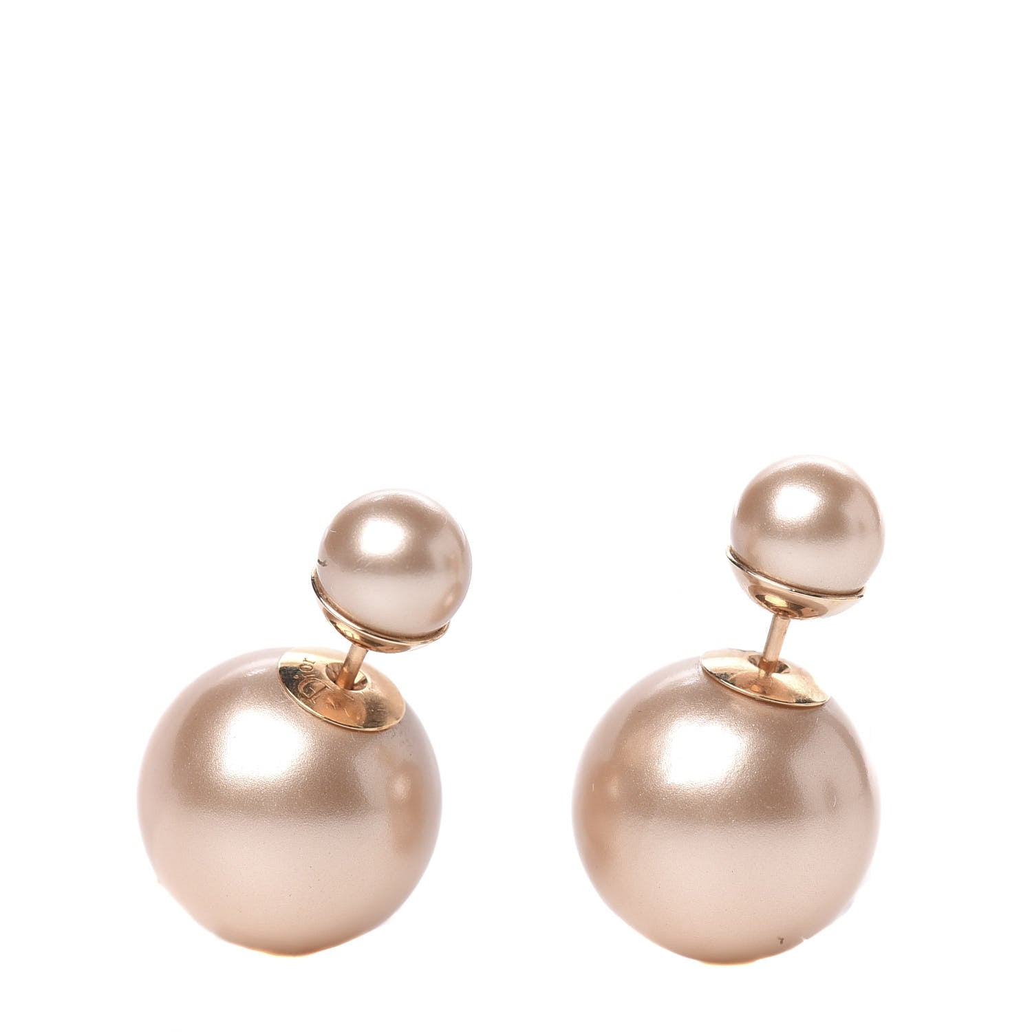 Christian Dior Pearl Mise En Dior Tribal Earrings Pink 1 of 4