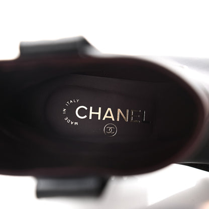Chanel Calfskin CC Ankle Boots 40.5 Black 9 of 12