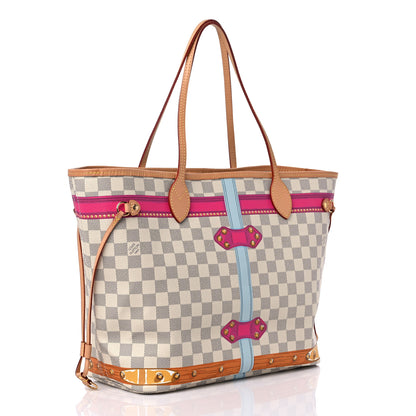 Louis Vuitton Damier Azur Summer Trunks Hawaii Neo Neverfull MM 2 of 12
