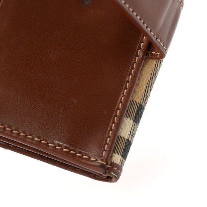 Burberry Haymarket Check Compact Wallet Brown 12 of 17