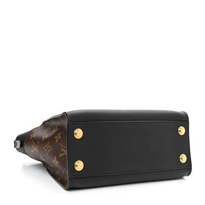 Louis Vuitton Calfskin Monogram On My Side PM Black 4 of 9