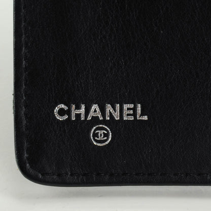 Chanel Diamond Stitched Yen Wallet Black 6 of 8