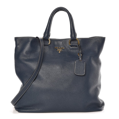 Prada Vitello Daino Shopping Tote Inchiostro 1 of 14