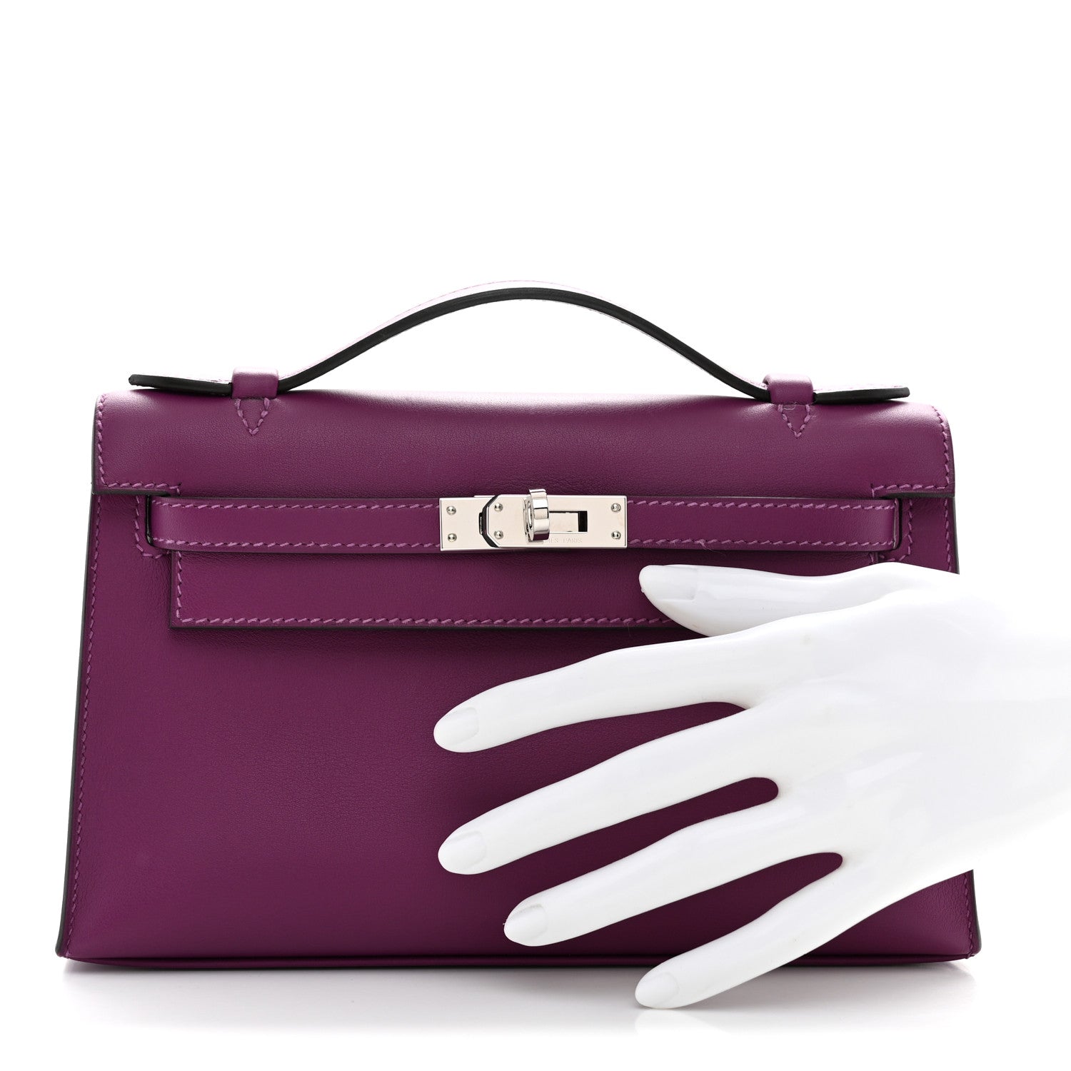 Hermes Swift Kelly Pochette Clutch Anemone 2 of 11