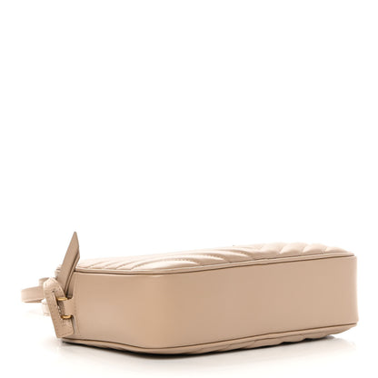 Saint Laurent Calfskin Matelasse Monogram Lou Camera Bag Dark Beige 4 of 11