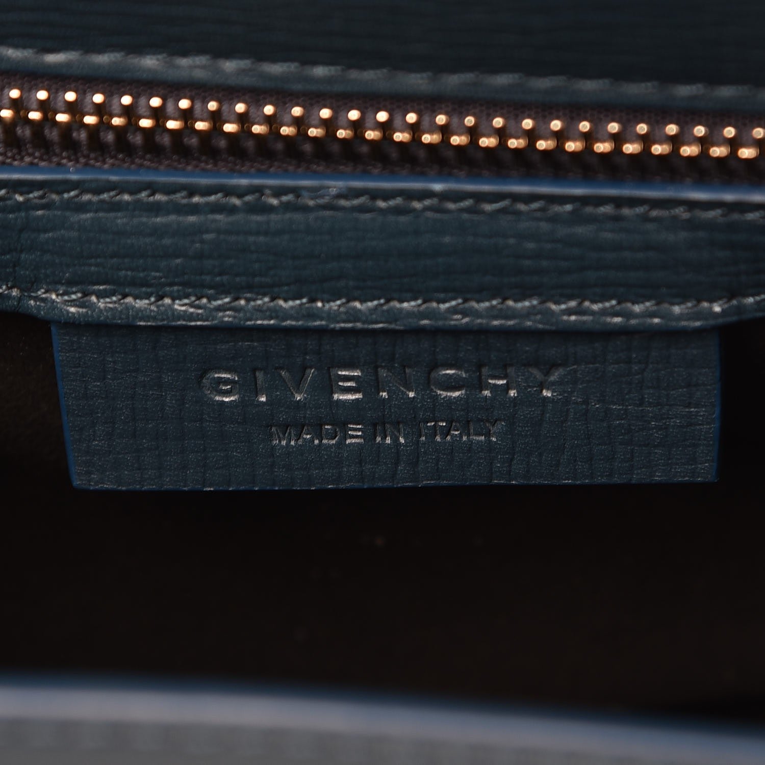 Givenchy Textured Calfskin Mini Pandora Box Chain Crossbody Bag Peacock Blue 6 of 8