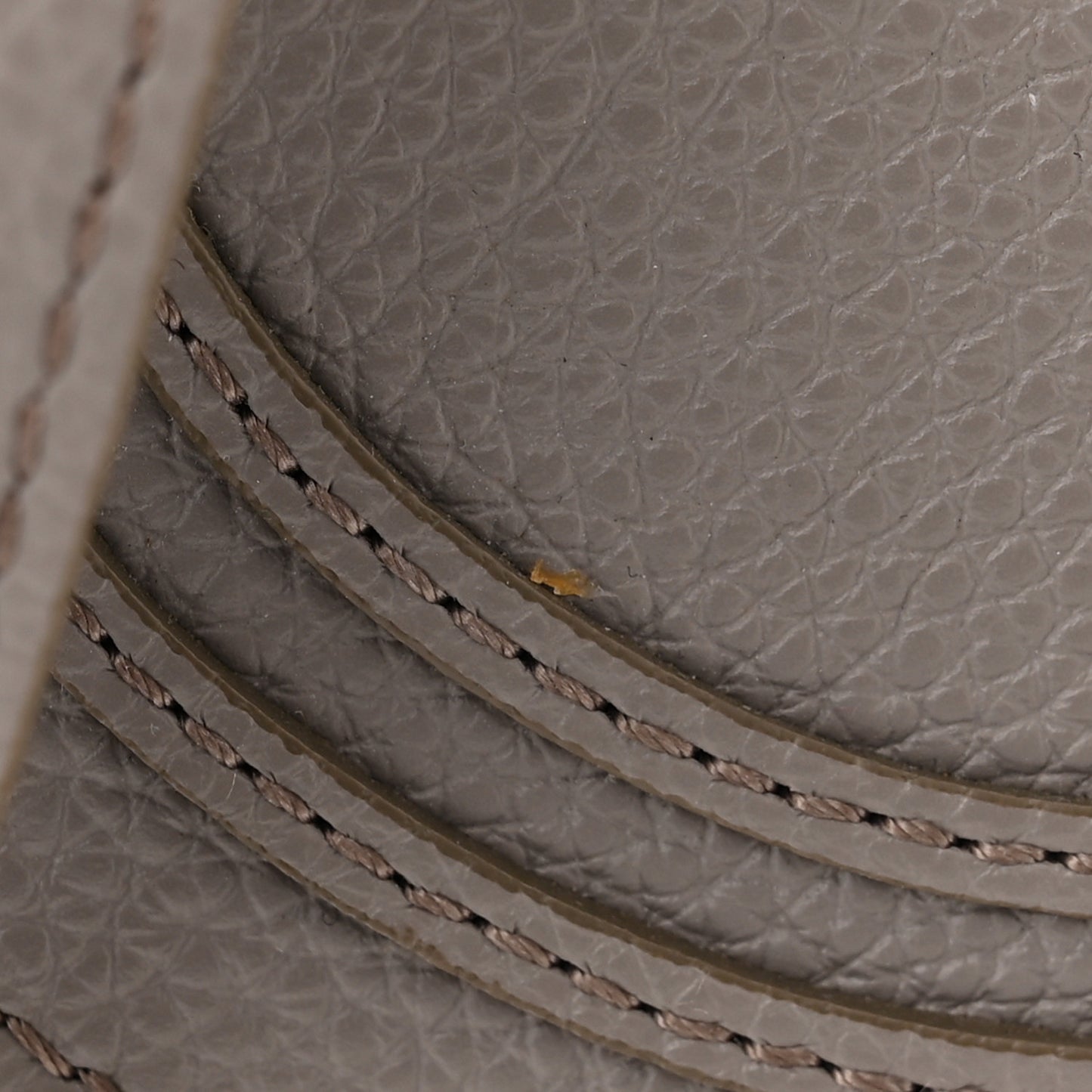 Calfskin Mini Marcie Round Crossbody Bag Cashmere Grey