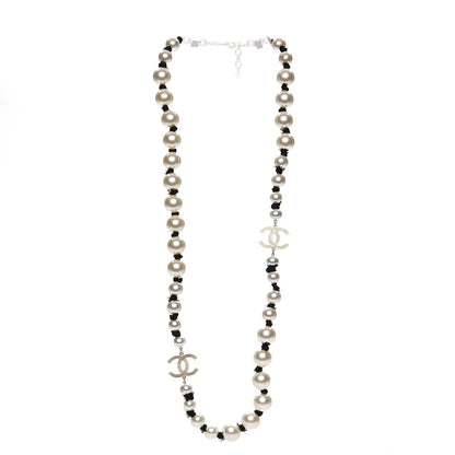 Chanel Graduated Pearl CC Long Necklace Gold 3 of 6