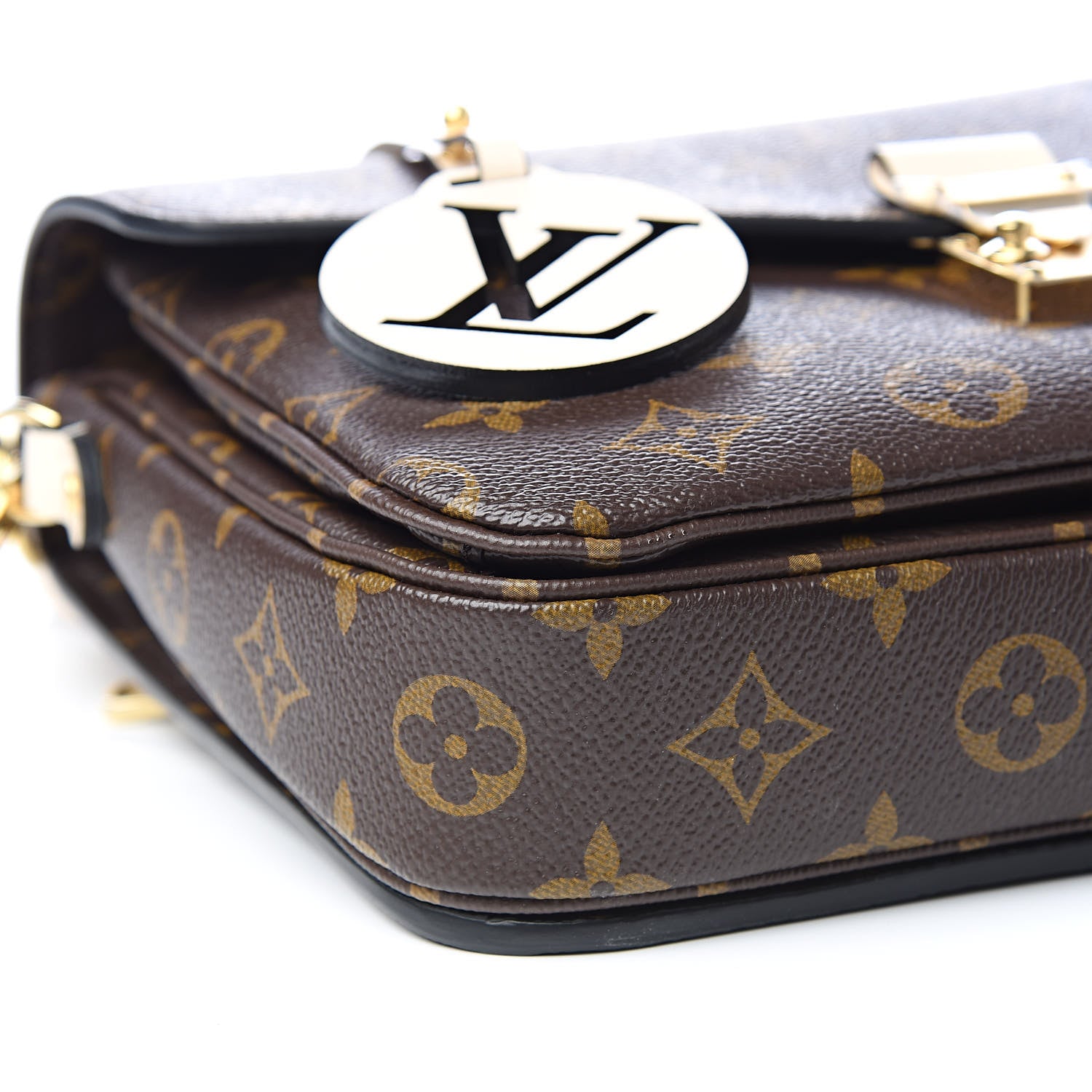 Louis Vuitton Monogram Braided Pochette Metis Creme Beige 7 of 9