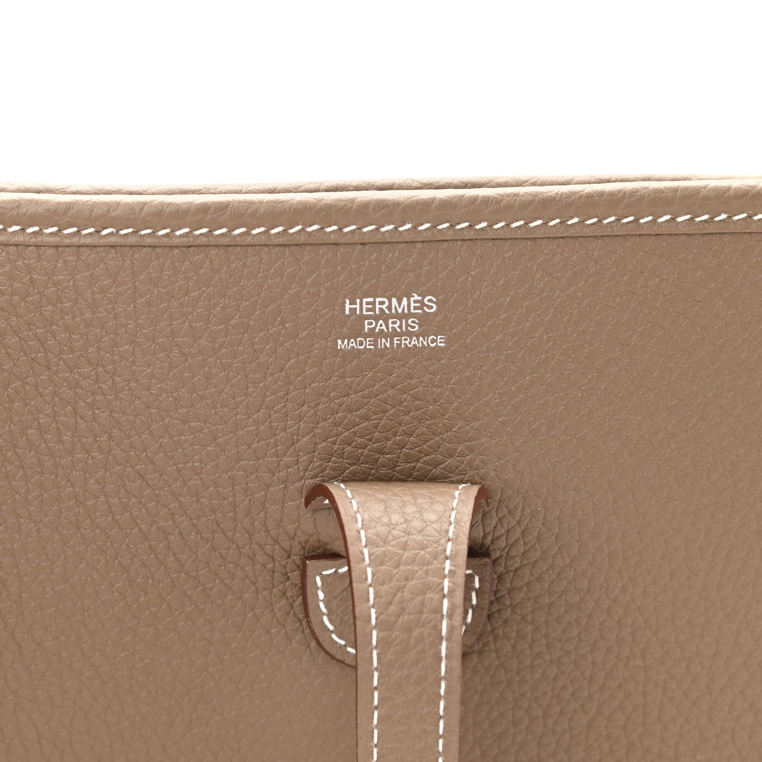 Hermes Taurillon Clemence Evelyne III PM Etoupe 6 of 11