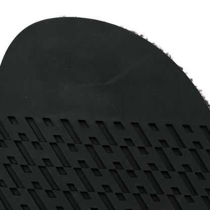 Hermes Calfskin Woolskin Womens Chypre Sandals 37.5 Black 9 of 10