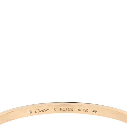 Cartier 18K Yellow Gold Small LOVE Bracelet 18 4 of 5