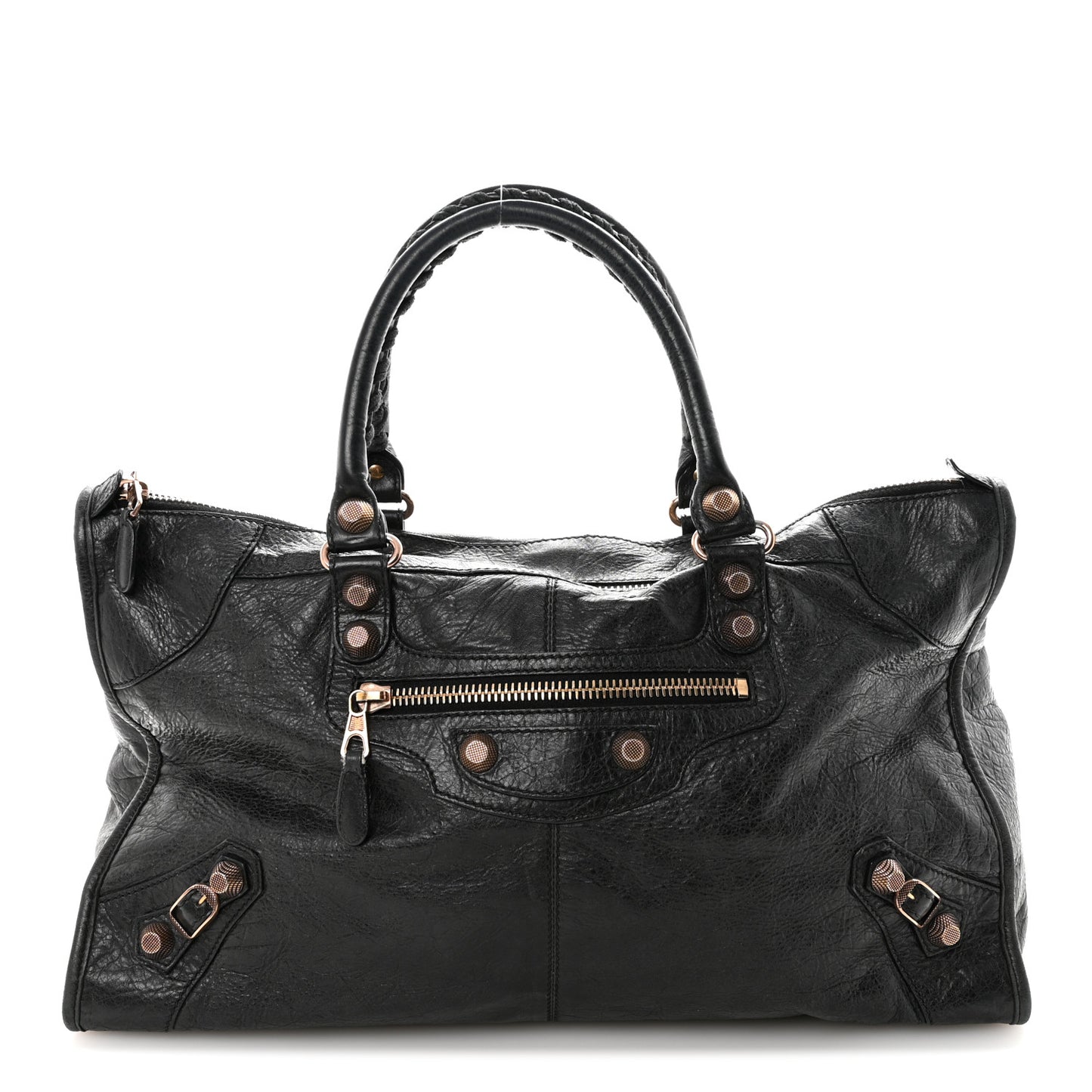 Agneau Giant 12 Rose Gold Hardware City Black