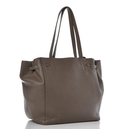 Celine Soft Grained Calfskin Small Belt Cabas Phantom Taupe 3 of 14