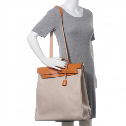 Hermes Toile HERBAG Natural 2 of 10