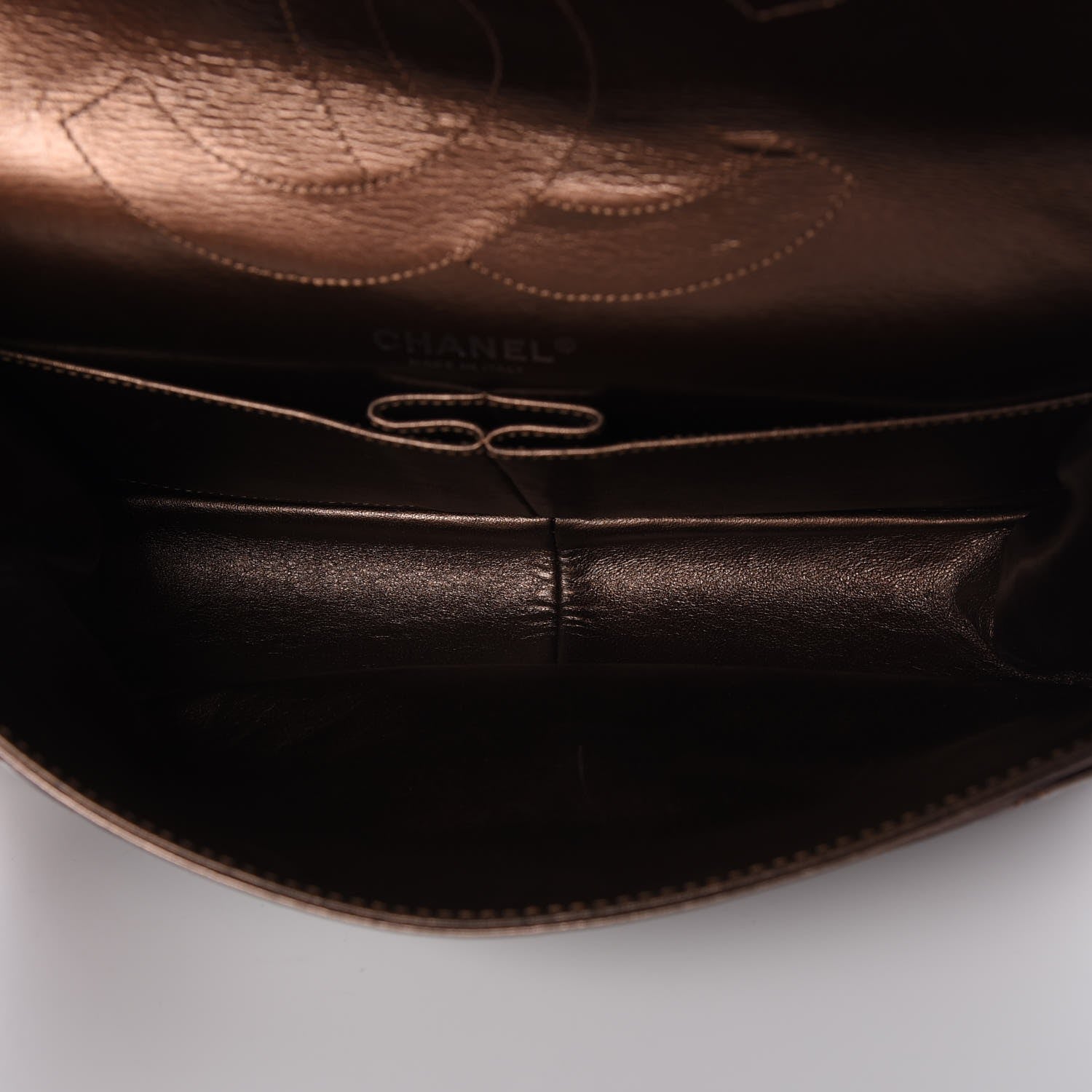 Chanel Metallic Aged Calfskin Quilted 2.55 Reissue 227 Flap Bronze 6 of 8