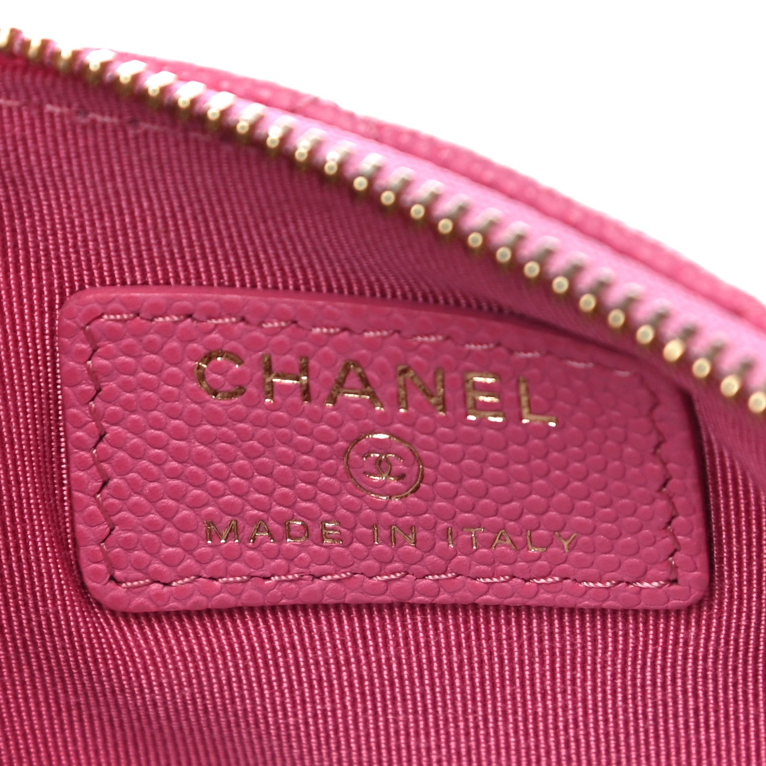 Chanel Caviar Quilted Small Cosmetic Case Pink 6 of 11