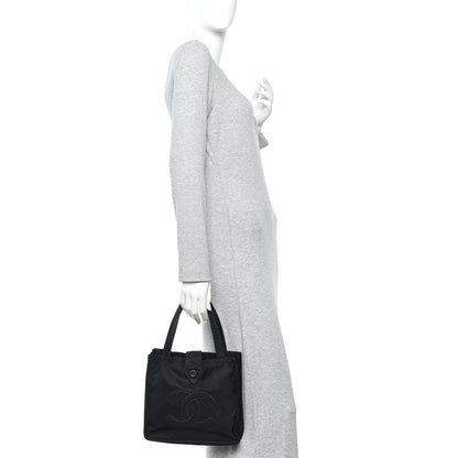 Chanel Nylon Button CC Tote Black 2 of 15