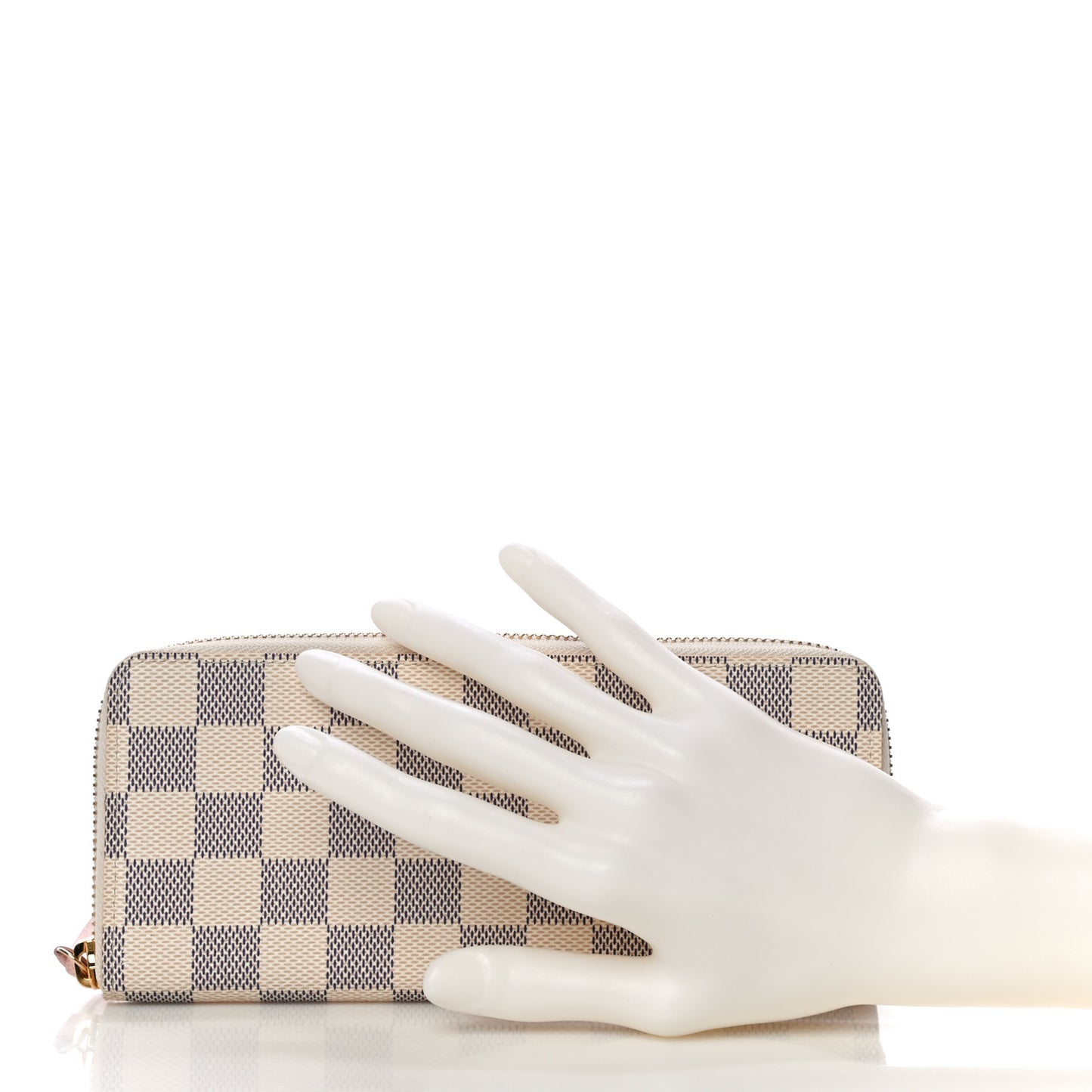 Damier Azur Clemence Wallet Rose Ballerine