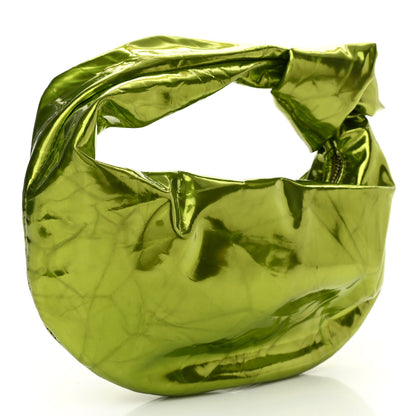 Bottega Veneta Metallic Crushed Calfskin Mini Jodie Chlorophyll 3 of 9