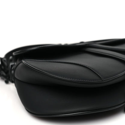 Christian Dior Ultra Matte Calfskin Saddle Bag With Strap Black 9 of 11