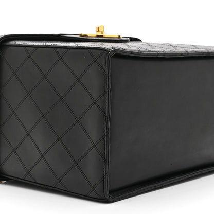 Chanel Calfskin Stitch Vanity Case Black 11 of 12