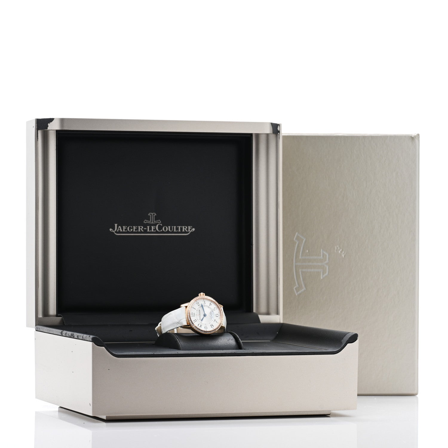 Jaeger-LeCoultre 18K Rose Gold Alligator Diamond Bezel 29mm Rendez-Vous Quartz Watch Q3402530 5 of 6