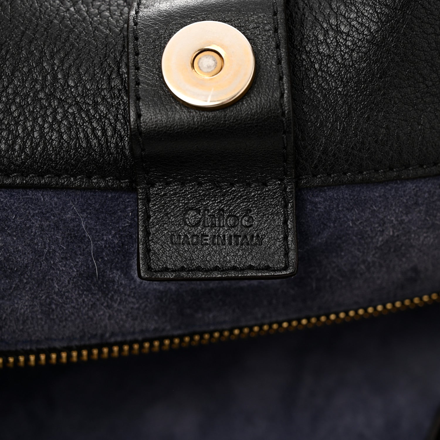 Chloe Smooth Calfskin Medium Milo Shopping Tote Black 6 of 17