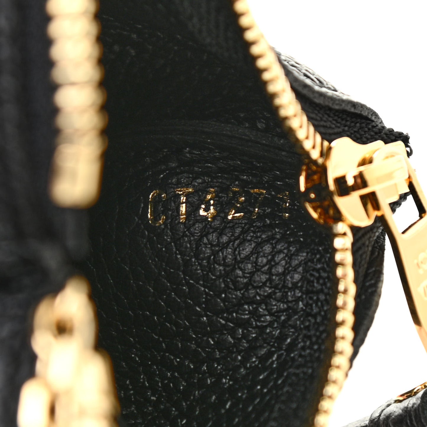 Empreinte Monogram Giant Key Pouch Black Beige