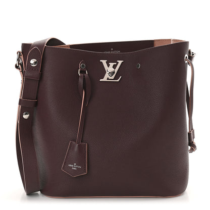 Louis Vuitton Calfskin Lockme Bucket Prune 1 of 9