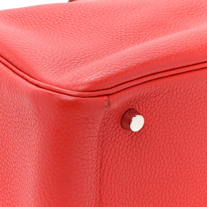 Hermes Taurillon Clemence Lindy 26 Rouge Pivoine 10 of 11