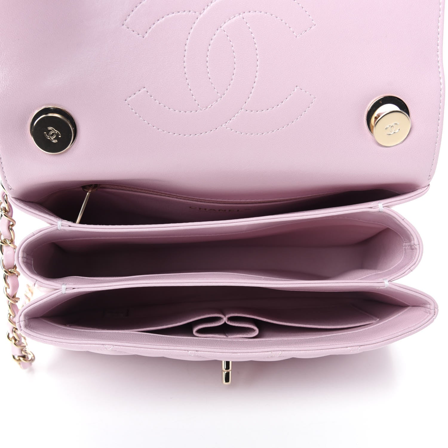 Chanel Lambskin Quilted Small Trendy CC Flap Dual Handle Bag Light Pink 5 of 11