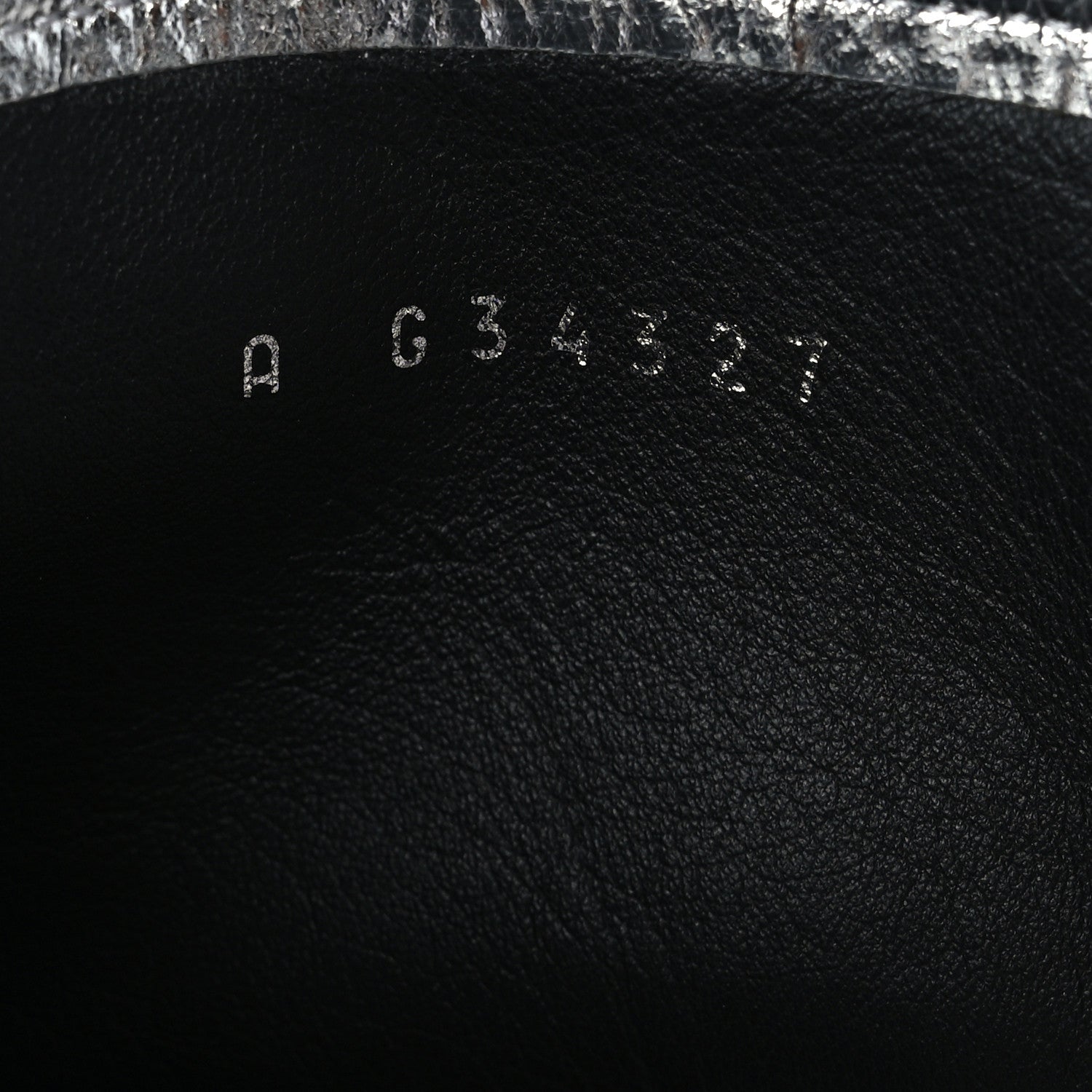 Chanel Laminated Goatskin Short Boots 39.5 Silver 6 of 8