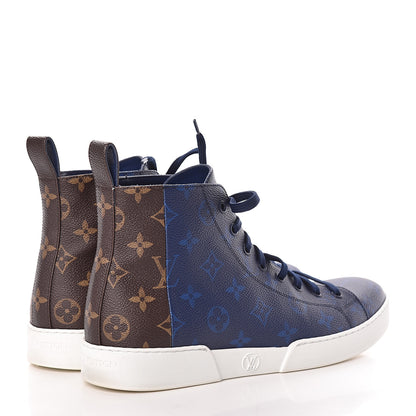 Louis Vuitton Monogram Match Up Sneakers 8 Pacific Blue 4 of 19