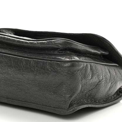Saint Laurent Crinkled Calfskin Matelasse Monogram Medium Niki Chain Pebble 10 of 10