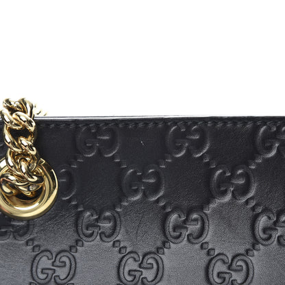 Gucci Guccissima Signature Large Shoulder Tote Bag Black 12 of 17