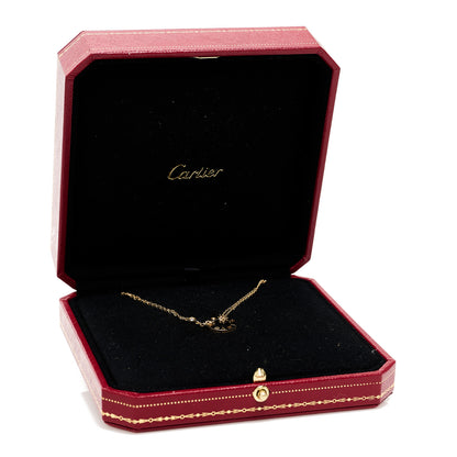 Cartier 18K Yellow Gold 2 Diamond LOVE Necklace 6 of 6