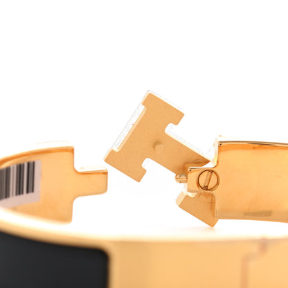 Hermes Enamel Narrow Clic Clac H Bracelet PM Black 5 of 6