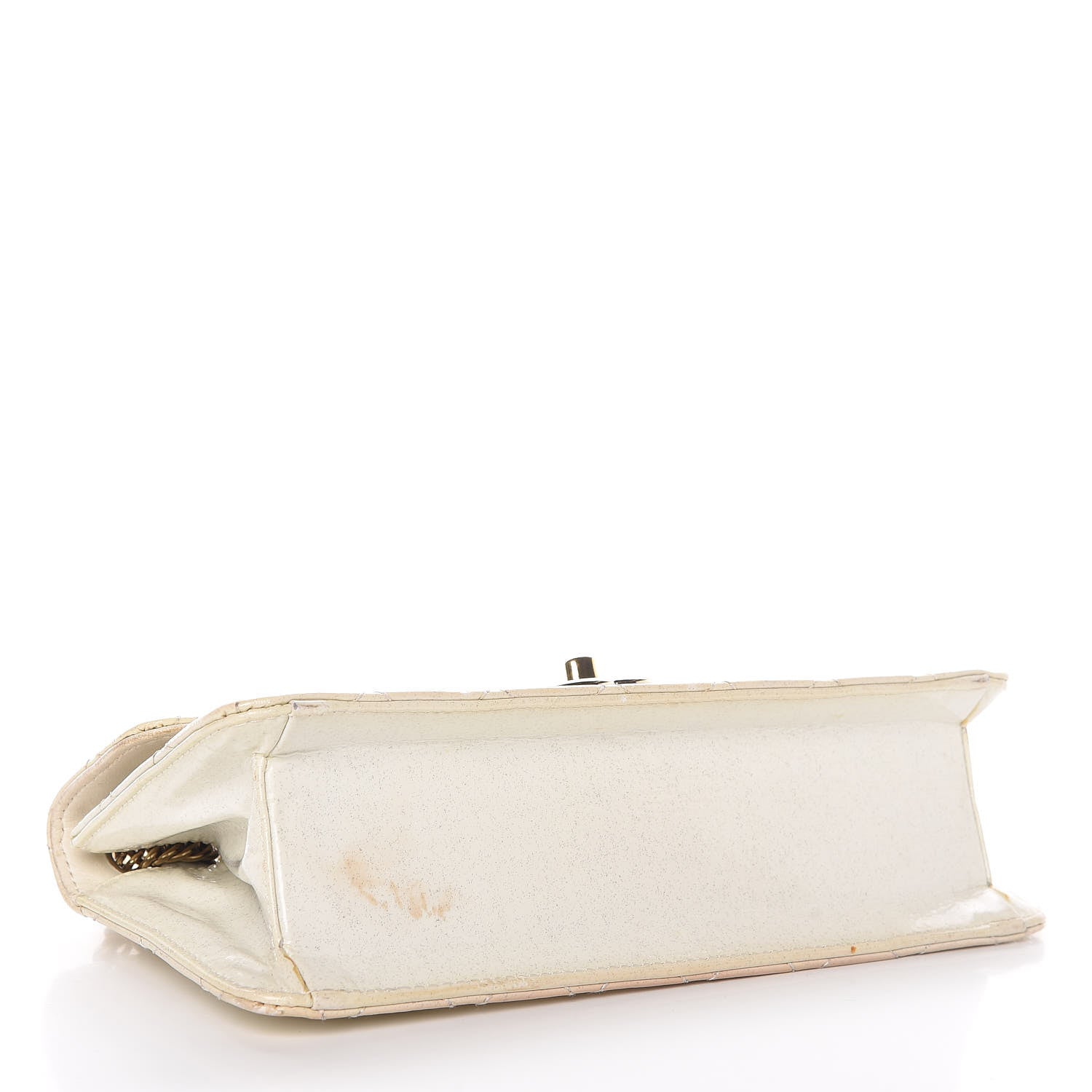 Chanel Patent Quilted Evening Star East West Flap White 4 of 13