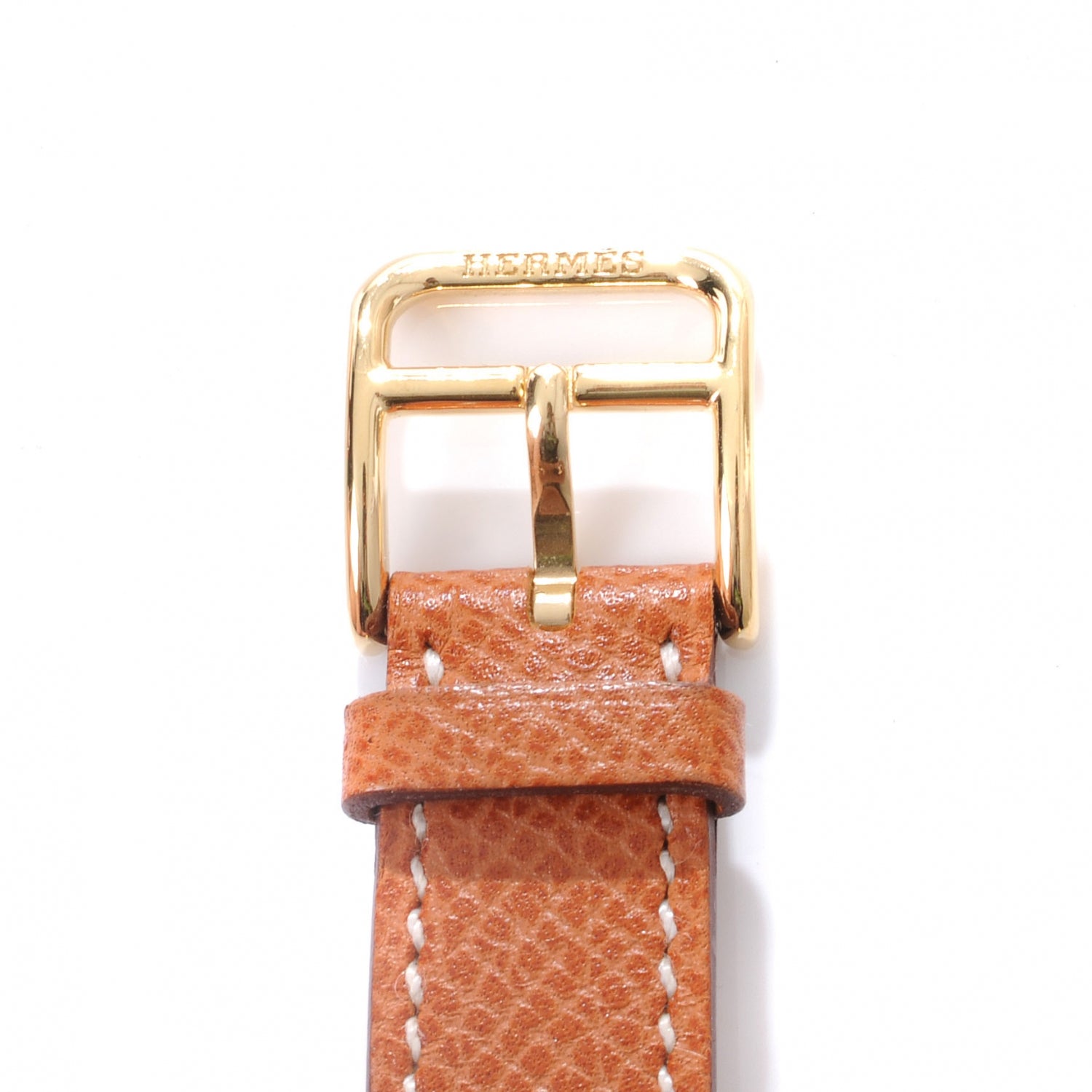 Hermes Stainless Steel Epsom 21mm Heure H Hour Quartz Watch Gold 6 of 7
