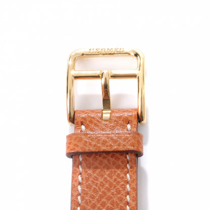 Hermes Stainless Steel Epsom 21mm Heure H Hour Quartz Watch Gold 6 of 7