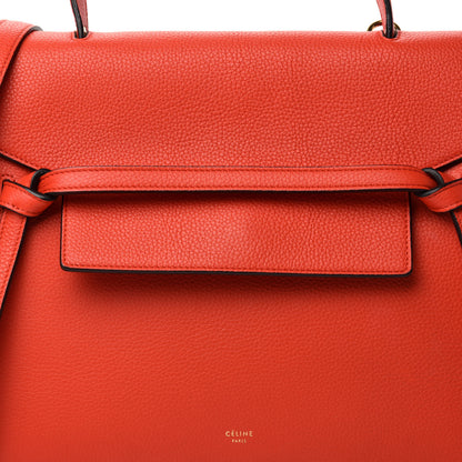 Celine Grained Calfskin Mini Belt Bag Coral Orange 11 of 11