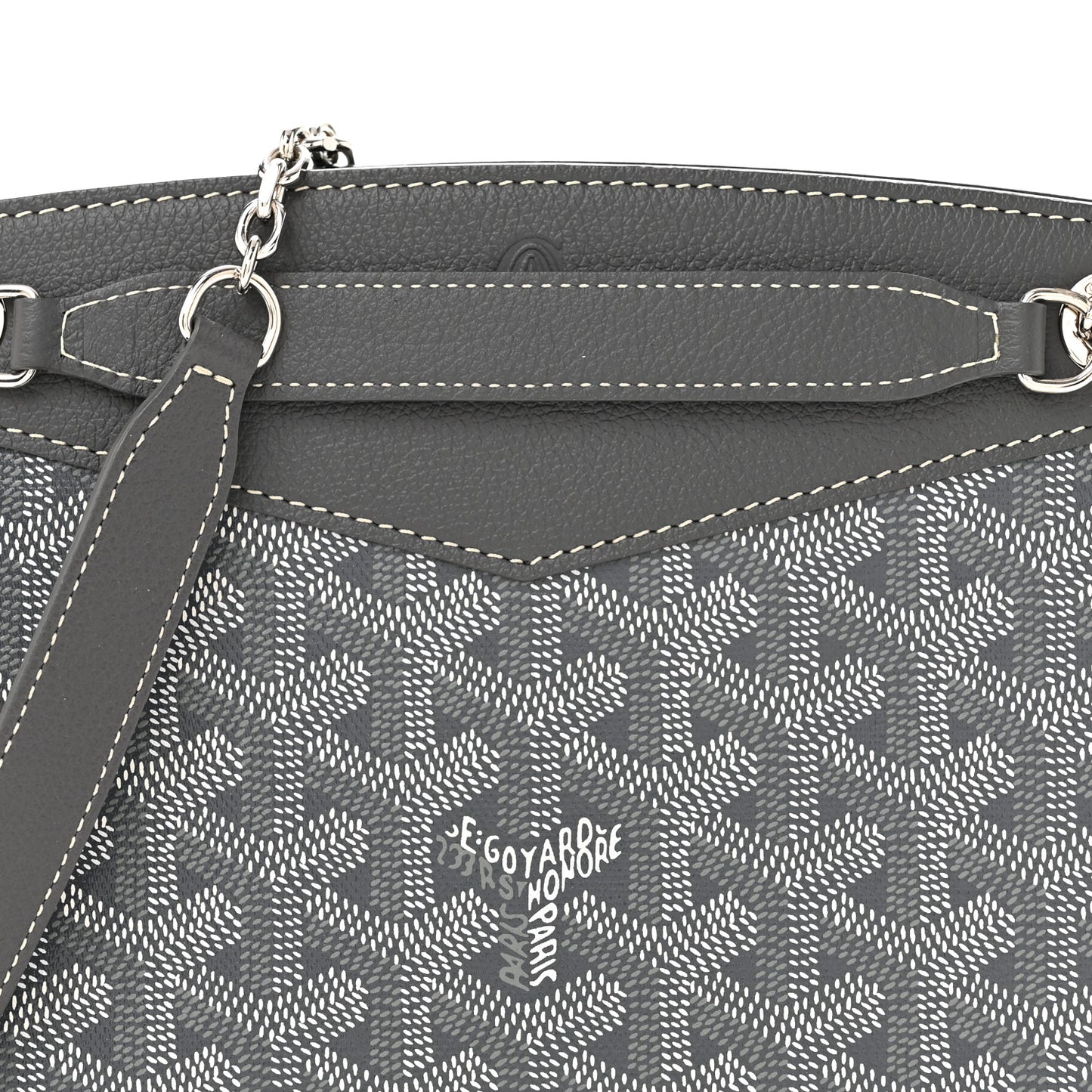 Goyardine Mini Rouette Structure Grey