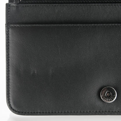 Chanel Calfskin Painted Chevron Embossed Boy Wallet On Chain WOC Black 9 of 9