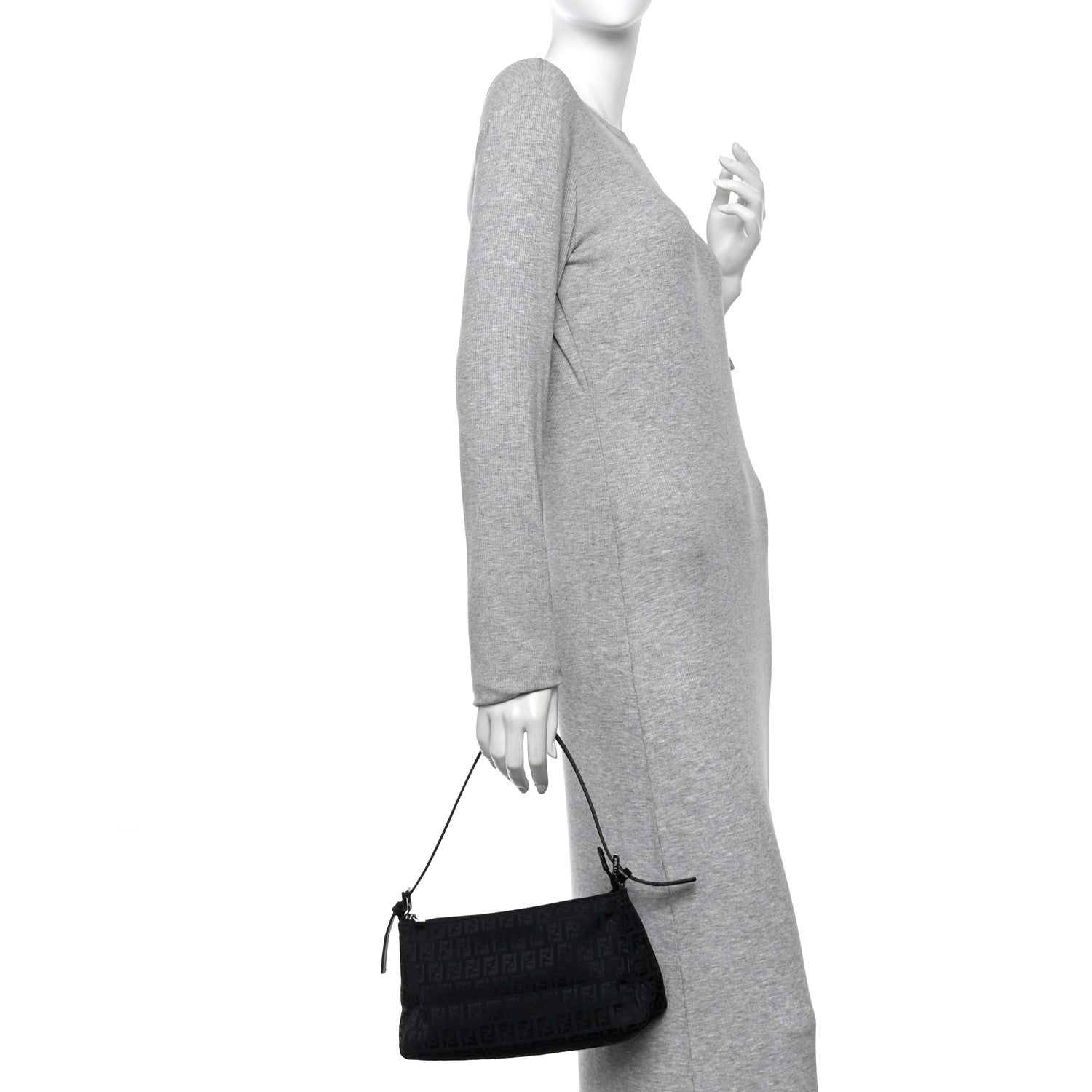 Fendi Zucchino Pochette Black 2 of 13